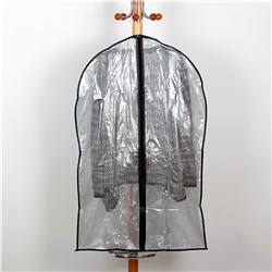 Чехол для одежды доляна, 60×90 см, peva, цвет серый прозрачный Доляна